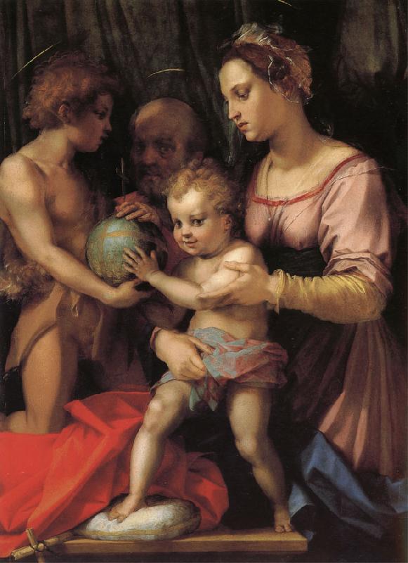 Andrea del Sarto Holy Family with St. John young